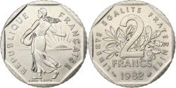 World Coins - France, 2 Francs, Semeuse, 1982, Nickel, AU(50-53), Gadoury:547, KM:942.1