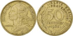World Coins - France, 50 Centimes, Marianne, 1962, Paris, Aluminum-Bronze,