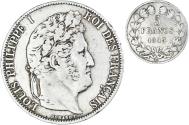 World Coins - Coin, France, Louis-Philippe, 5 Francs, 1845, Lille, , Silver
