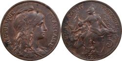 World Coins - France, 5 Centimes, Daniel-Dupuis, 1916, Paris, Bronze, , Gadoury:165
