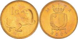 World Coins - Coin, Malta, Cent, 2001, British Royal Mint, , Nickel-brass, KM:93