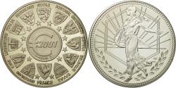 World Coins - France, Medal, L'Europe, La Semeuse, 2001, , Copper-nickel