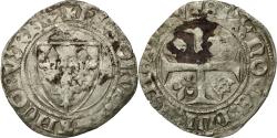 World Coins - Coin, France, Charles VI, Blanc Guénar, Sainte-Ménéhould, , Billon