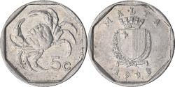 World Coins - Coin, Malta, 5 Cents, 1998