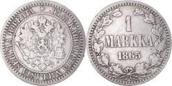 World Coins - Coin, Finland, Alexander II, Markka, 1865, Helsinki, , Silver, KM:3.1