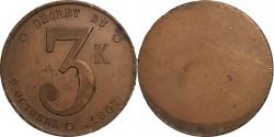 World Coins - France, Token, Plaque Fiscale, Appareils à Vapeur, 3K, 1907, Copper,