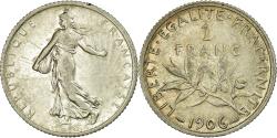 World Coins - Coin, France, Semeuse, Franc, 1906, Paris, , Silver, KM:844.1