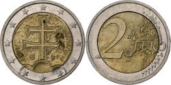 World Coins - Slovakia, 2 Euro, Double Cross, 2009, Kremnica, Bi-Metallic,