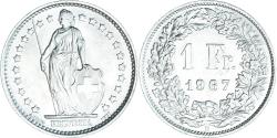 World Coins - Coin, Switzerland, Franc, 1967, Bern, , Silver, KM:24