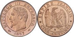 World Coins - France, Napoleon III, 5 Centimes, 1857, Paris, Bronze, , Gadoury:152