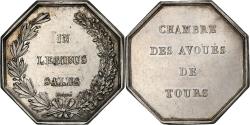 World Coins - France, Token, Chambre des Avoués de Tours, Silver, Caqué,
