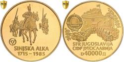 World Coins - Yugoslavia, 40000 Dinara, Sinjska Alka, 1985, Proof, Gold, PCGS,