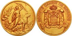 World Coins - Monaco, Medal, Société Canine de Monaco, Falcucci, , Gilt Bronze