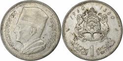 World Coins - Morocco, Mohammed V, Dirham, 1960 / AH 1380, Paris, Silver, , KM:55