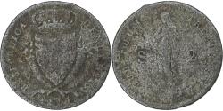 World Coins - Republic of Genoa, 2 Soldi, 1814, Genoa, Silver, , KM:282.2
