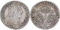 World Coins - France, Louis XIV, 1/4 Ecu aux 3 couronnes, 1712, Rennes, Silver,