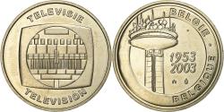 World Coins - Belgium, Medal, Television, 2003, Copper-nickel Aluminium,