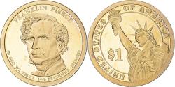 Us Coins - Coin, United States, Franklin Pierce, Dollar, 2010, San Francisco, satin finish