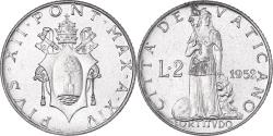 World Coins - Coin, VATICAN CITY, Pius XII, 2 Lire, 1952, Roma, , Aluminum, KM:50