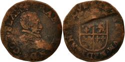 World Coins - Coin, Belgium, Flanders, François d'Alençon, Liard, Oord, Undated, Bruges