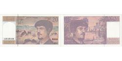 World Coins - France, 20 Francs, Debussy, 1991, W.034, UNC(63)