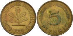 World Coins - Coin, GERMANY - FEDERAL REPUBLIC, 5 Pfennig, 1991, Stuttgart, , Brass