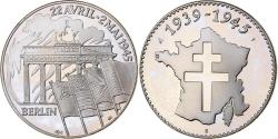 World Coins - France, Medal, 1939-1945, Berlin, Utrecht, Copper-nickel, Proof,