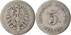 World Coins - Coin, GERMANY - EMPIRE, Wilhelm I, 5 Pfennig, 1874, Karlsruhe,