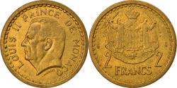 World Coins - Coin, Monaco, 2 Francs, Undated (1943), , Aluminum-Bronze, Gadoury:MC