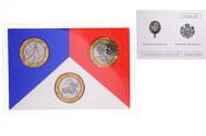 World Coins - Coin, France, Coffret triptyque 3 x 10 frs., 1989, MDP, FDC, 622/2000