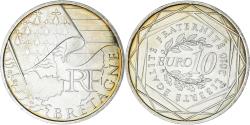 World Coins - France, 10 Euro, Euros des régions, 2010, Monnaie de Paris, Bretagne