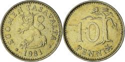 World Coins - Finland, 10 Pennia, 1981