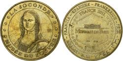 World Coins - France, Tourist token, La Joconde, 2011, Monnaie de Paris, Brass,