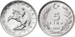 World Coins - Coin, Turkey, 5 Lira, 1983, , Aluminum, KM:949.2