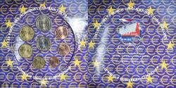 World Coins - France, 1 Cent to 2 Euro, euro set, 2002, Monnaie de Paris, BU,