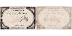 World Coins - France, 5 Livres, 10 brumaire de l'an 2 - (31 octobre 1793), 22898, EF(40-45)
