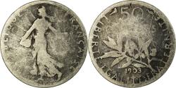 World Coins - Coin, France, Semeuse, 50 Centimes, 1903, Paris, , Silver, KM:854