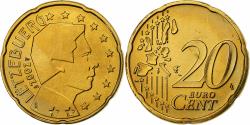 World Coins - Luxembourg, Henri, 20 Euro Cent, 2002, Utrecht, Brass, , KM:79
