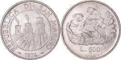 World Coins - Coin, San Marino, 500 Lire, 1974, Rome, , Silver, KM:37