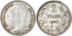 World Coins - Coin, Belgium, 2 Francs, 2 Frank, 1909, , Silver, KM:59