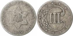 Us Coins - United States, Silver 3 Cents, 1852, Philadelphia, Silver,