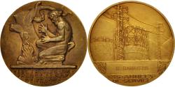 World Coins - France, Medal, Électricité de France et gaz de France, Business & industry
