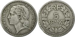 World Coins - Coin, France, Lavrillier, 5 Francs, 1952, , Aluminum, Gadoury:766a