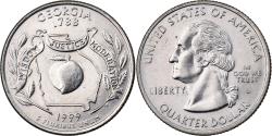 Us Coins - United States, Quarter, Quarter Dollar, 1999, U.S. Mint, Georgia 1788