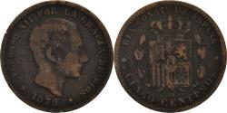 World Coins - Coin, Spain, 5 Centimos, 1878