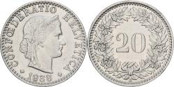 World Coins - Switzerland, 20 Rappen, 1938, Bern, Copper-nickel, , KM:29a