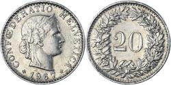 World Coins - Coin, Switzerland, 20 Rappen, 1967