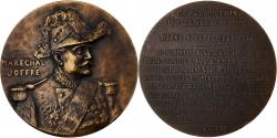 World Coins - France, Medal, Joffre, Maréchal de France, 1914, Bronze, Robert-Mérignac