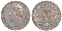 World Coins - Coin, France, Charles X, 5 Francs, 1829, Bordeaux, , Silver, KM:728.7