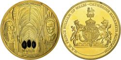 World Coins - United Kingdom, Medal, William et Kate, The Royal Wedding, 2011, Copper Gilt